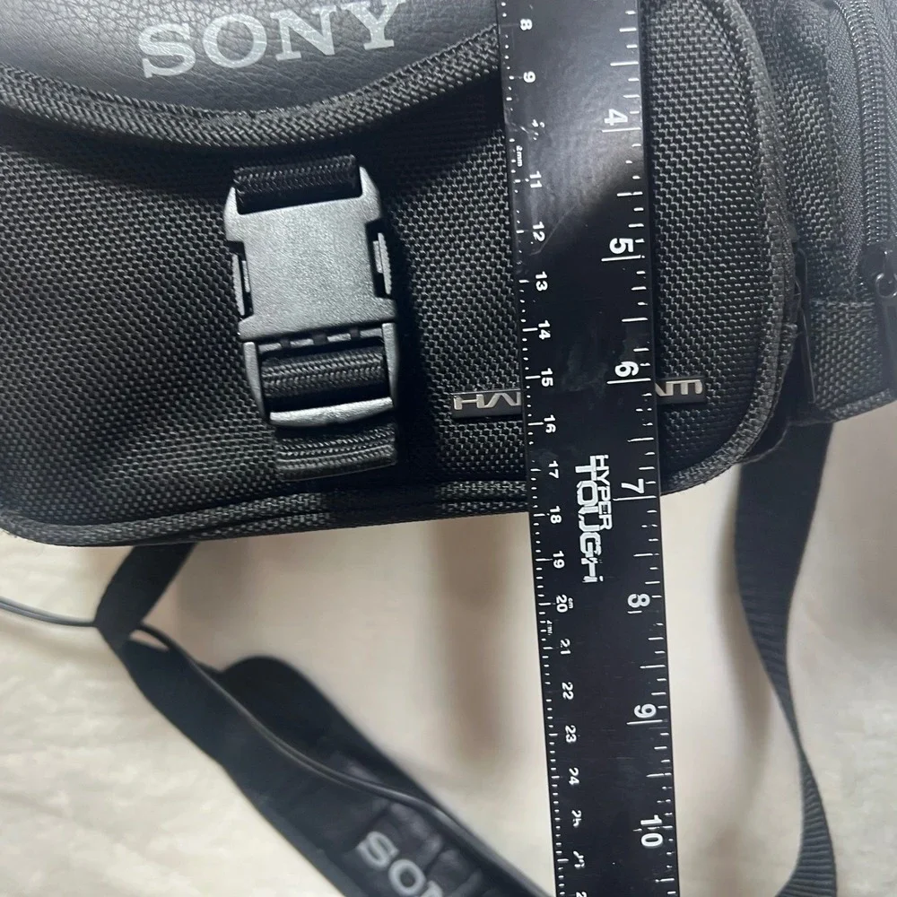 Sony Handycam Camera Bag Black Nylon Padded Shoulder Case with Adjustable Strap